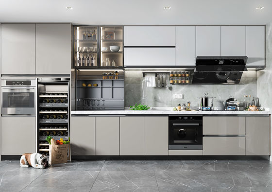 Modern Acrylic Kitchen Design Unit Cabinet Door Modular Lacquer Kitchen Cabinet