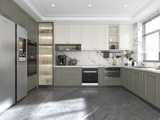 Small House Design Kitchen Storage Cabinet Shelf With Door Aluminum Furniture