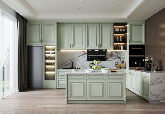 Small House Design Kitchen Storage Cabinet Shelf With Door Aluminum Furniture