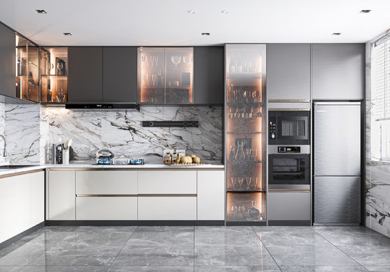 Complete Modern Kitchen Cabinet Design Aluminum Modern Kitchen Furniture