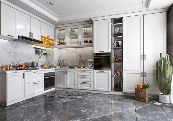 Furniture Cabinet Set Kitchen Cabinet With Stove Modern Quartz Stone