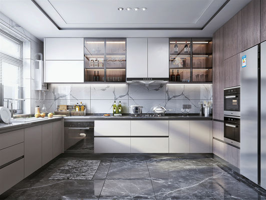 Modular Kitchen Cabinets With Corner Cabinets , Simple And Base Cabinets