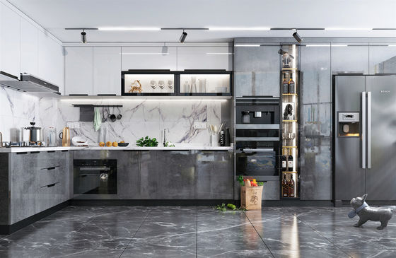 Modern Kitchen Design And Modular Kitchen Cabinets Graphic Design Melamine Board