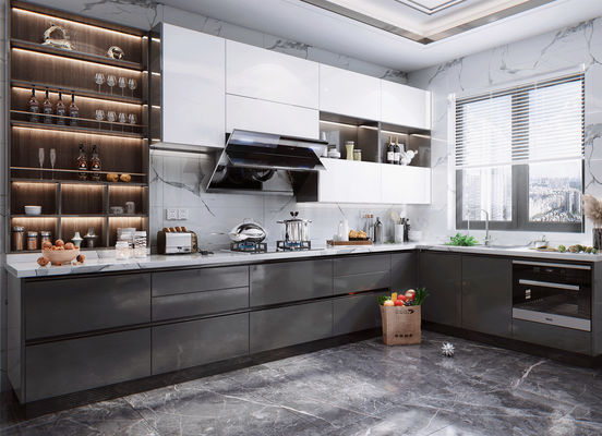 Modern Kitchen Design And Modular Kitchen Cabinets Graphic Design Melamine Board