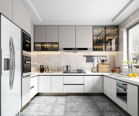 Furniture Product Essay Assembly Kitchen Cabinet Apartment Use Laminate Finish