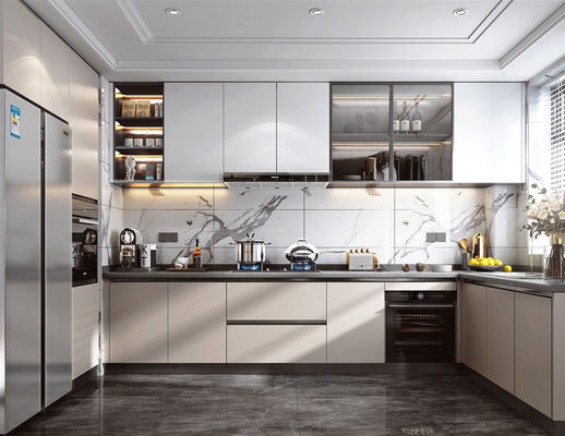 Modern Kitchen Cabinet According To Your Requirement / specification HardWare Blum Or Others Is Appliance Apartment