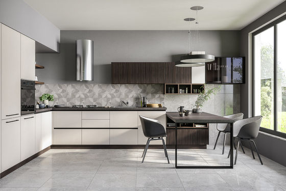 Modern Kitchen Cabinet According To Your Requirement / specification HardWare Blum Or Others Is Appliance Apartment