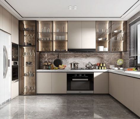 Wooden High End Modular Custom Furniture Storage Cupboard Kitchen Cabinets