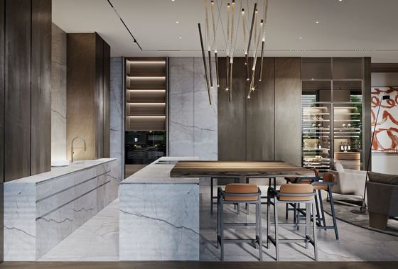 MDF Board Lacquer Customized Home Furniture Wooden Storage Kitchen Cabinets