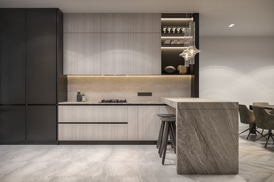 MDF Board Lacquer Customized Home Furniture Wooden Storage Kitchen Cabinets