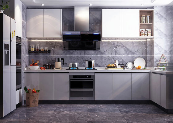 Custom Design Black Solid Wood Shaker Door Cabinet Kitchen Furnitures
