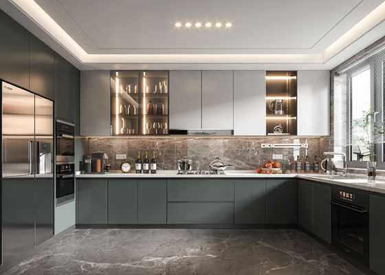 Free CAD Design MDF Wood Furniture Wooden Lacquer Kitchen Cabinets