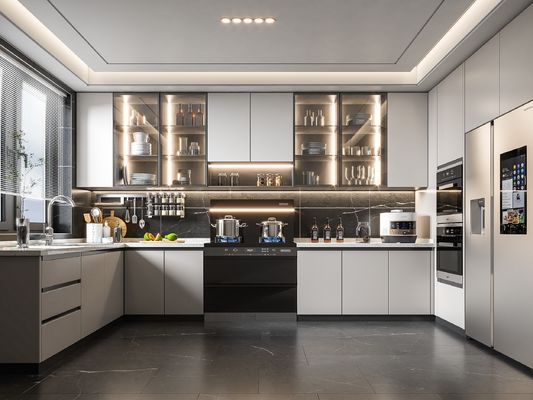 Cabinets Kitchen Furniture Modern Lacquer Finish Kitchen Cabinet Designs
