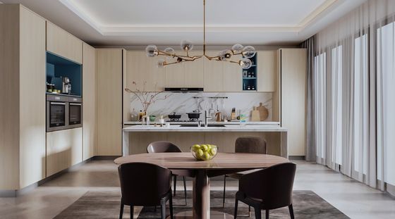Customized Size Modern Simple Design Melamine Modular Kitchen Cabinets