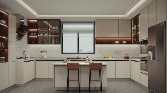 Customized Size Modern Simple Design Melamine Modular Kitchen Cabinets