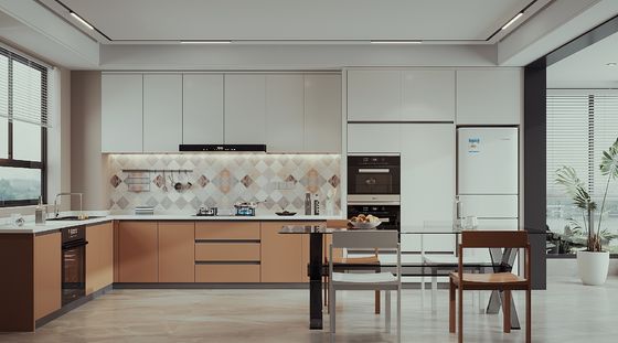 Customized Size Modern Simple Design Melamine Modular Kitchen Cabinets