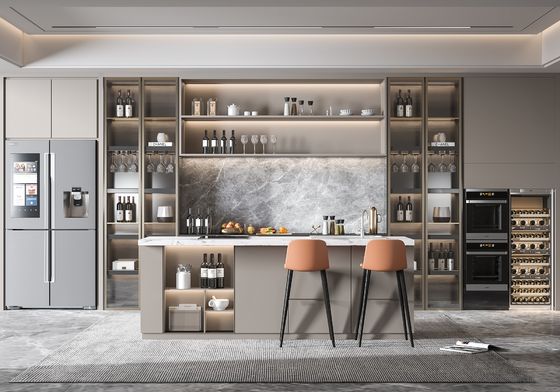 Customized Size Modern Simple Design Melamine Modular Kitchen Cabinets