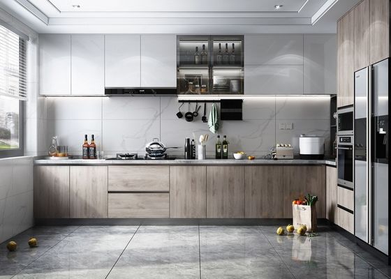 Luxury Design Home Furniture Kitchen Cabinet Lacquer Finish Wooden Cabinet