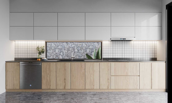 Luxury Design Home Furniture Kitchen Cabinet Lacquer Finish Wooden Cabinet