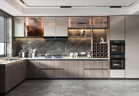 New Style Modern Custom Cabinet Kitchen Wooden Furniture With Dtc Hardware