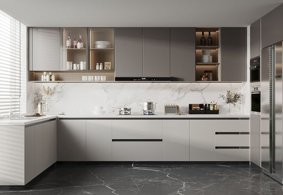 Bathroom & Kitchen Wall Model Furniture Cupboard Pantry Aluminum Kitchen Cabinets