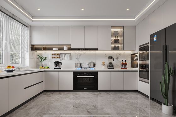 Easy Fabricability Island Wood Furniture Modular Modern Kitchen Cabinet Designs