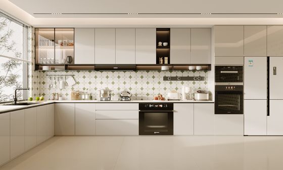 Easy Fabricability Island Wood Furniture Modular Modern Kitchen Cabinet Designs