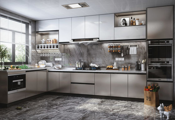 Modern Diy Plywood Kitchen Cabinet With Microwave & Handle Design