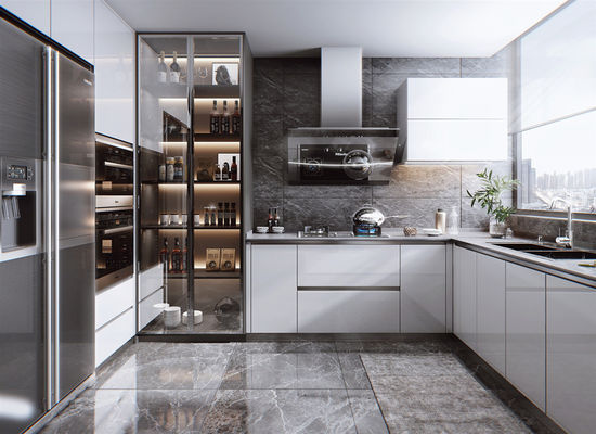 Factory Wholesale Solid Wooden MDF American Modern Shaker Kitchen Cabinets