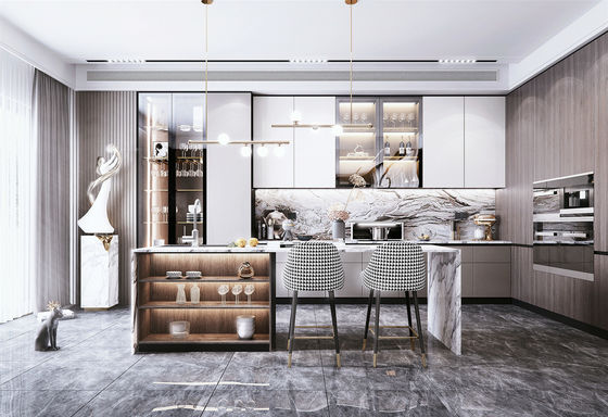 Factory Wholesale Solid Wooden MDF American Modern Shaker Kitchen Cabinets