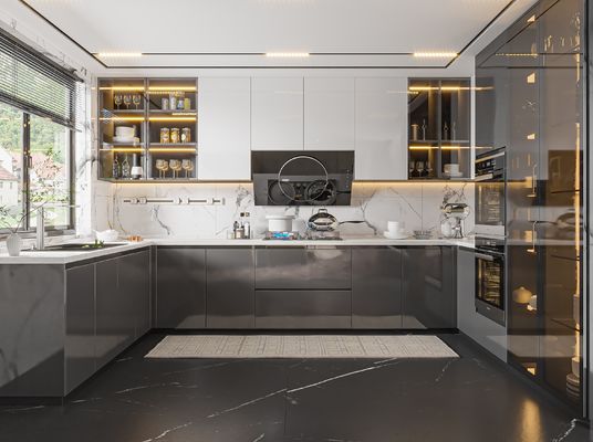 American Style High Gloss Cabinet For Home Furniture Wardrobes And Storage