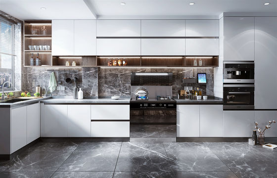 Furniture Modern Kitchen Cabinets European Style Environmental Friendly Wall