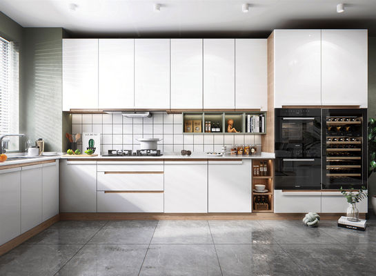 Furniture Modern Kitchen Cabinets European Style Environmental Friendly Wall