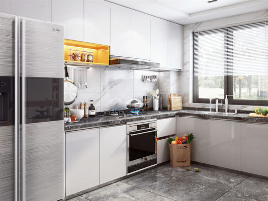 Furniture Modern Kitchen Cabinets European Style Environmental Friendly Wall