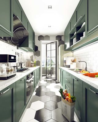 MC World European Style Custom Wooden Kitchen Cabinets With Soft-Close Doors