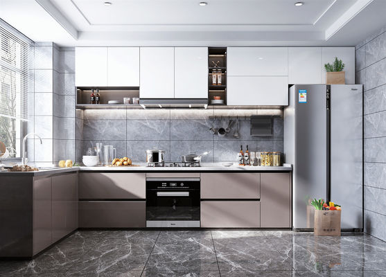 MC World European Style Custom Wooden Kitchen Cabinets With Soft-Close Doors