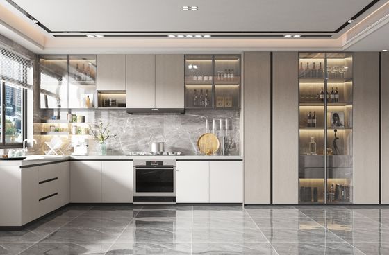 Compact 3 Pieces Kitchen Cabinet Pantry Units Full Set Of Cabinets