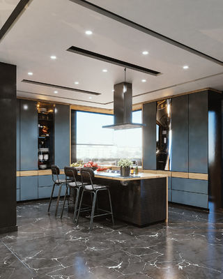 Particle Board Plywood For Door Material Custom Kitchen Cabinet Copboard