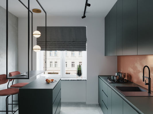 Particle Board Plywood For Door Material Custom Kitchen Cabinet Copboard