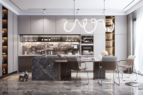 Modern Kitchen Cabinet With Blum / Hettich / DTC Hardware Parts