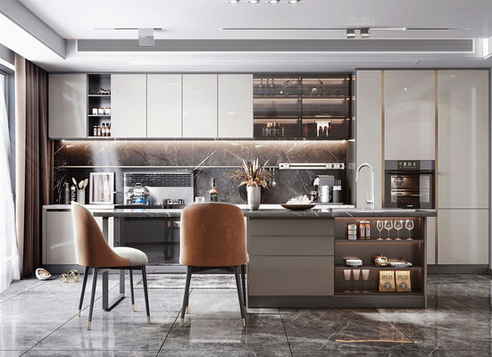 Modern Kitchen Cabinet With Blum / Hettich / DTC Hardware Parts