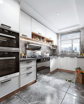 Modular Kitchen Cabinets Melamine Luxury Design Budget-Friendly Furniture