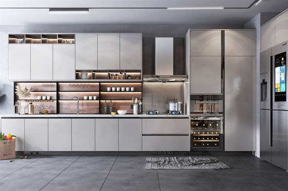 Modular Kitchen Cabinets Melamine Luxury Design Budget-Friendly Furniture