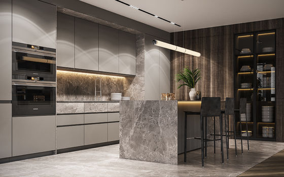 American Custom Modular Luxury White Lacquer Modern Designs Kitchen Cabinets