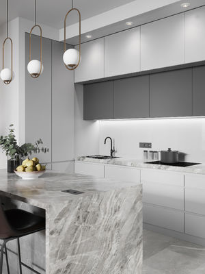 High End Custom Luxury Modern Melamine Full Kitchen Furniture Cabinet For Home