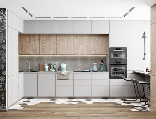 Modern Italian Kitchen Cabinet U Shape High End Glossy Luxury Kitchen Cabinets