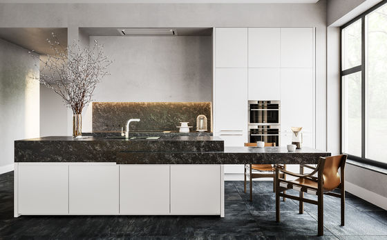 Modern Italian Kitchen Cabinet U Shape High End Glossy Luxury Kitchen Cabinets