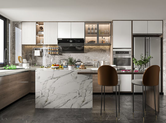 Modern Italian Kitchen Cabinet U Shape High End Glossy Luxury Kitchen Cabinets