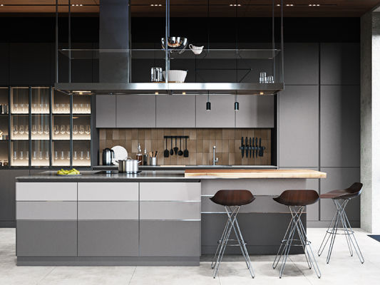 Modern Italian Kitchen Cabinet U Shape High End Glossy Luxury Kitchen Cabinets