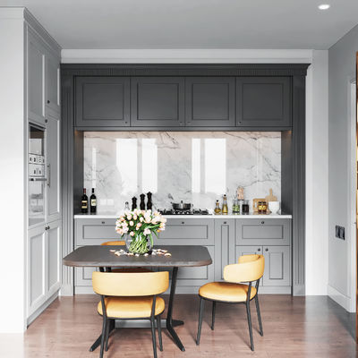 Apartment Wood Custom Furniture Melamine Wooden Cabinet Kitchen Cabinets Modern